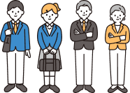 社会人グループのイラスト