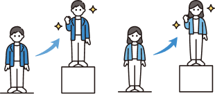 新人や新メンバーの早期戦力化を目指すイラスト