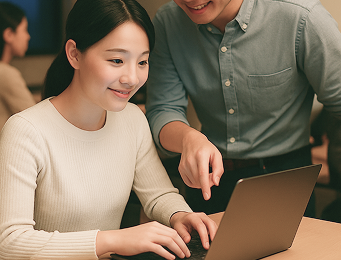 講師から学ぶ受講生の写真